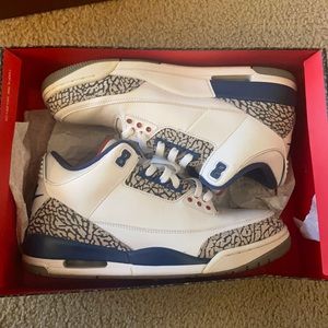 Retro 3 white/red/blue